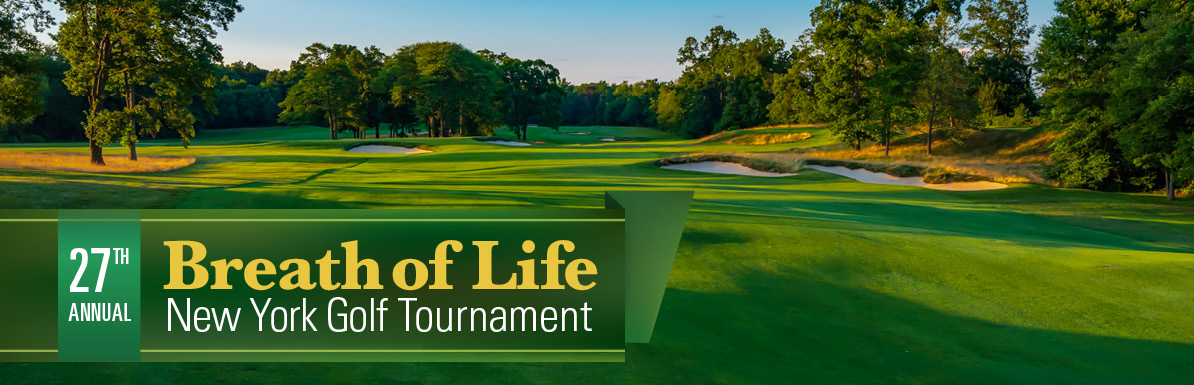 breath of life new york golf tournament banner